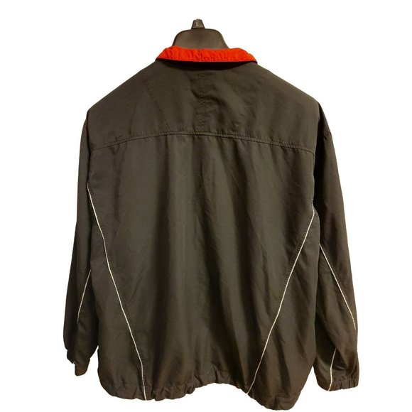 Men's Nike Golf Velocity Sports Performance Jacket Sz Lg Zip Blk Red EUC - Picture 2 of 8